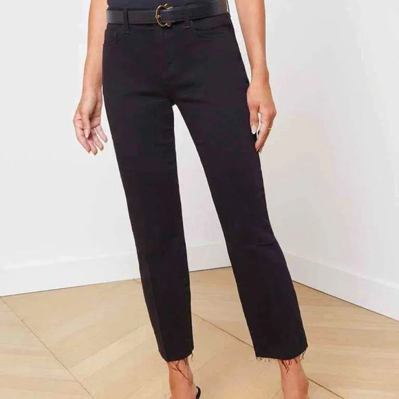 NWT- L'AGENCE Sada black Jeans Size 32 - Picture 1 of 6